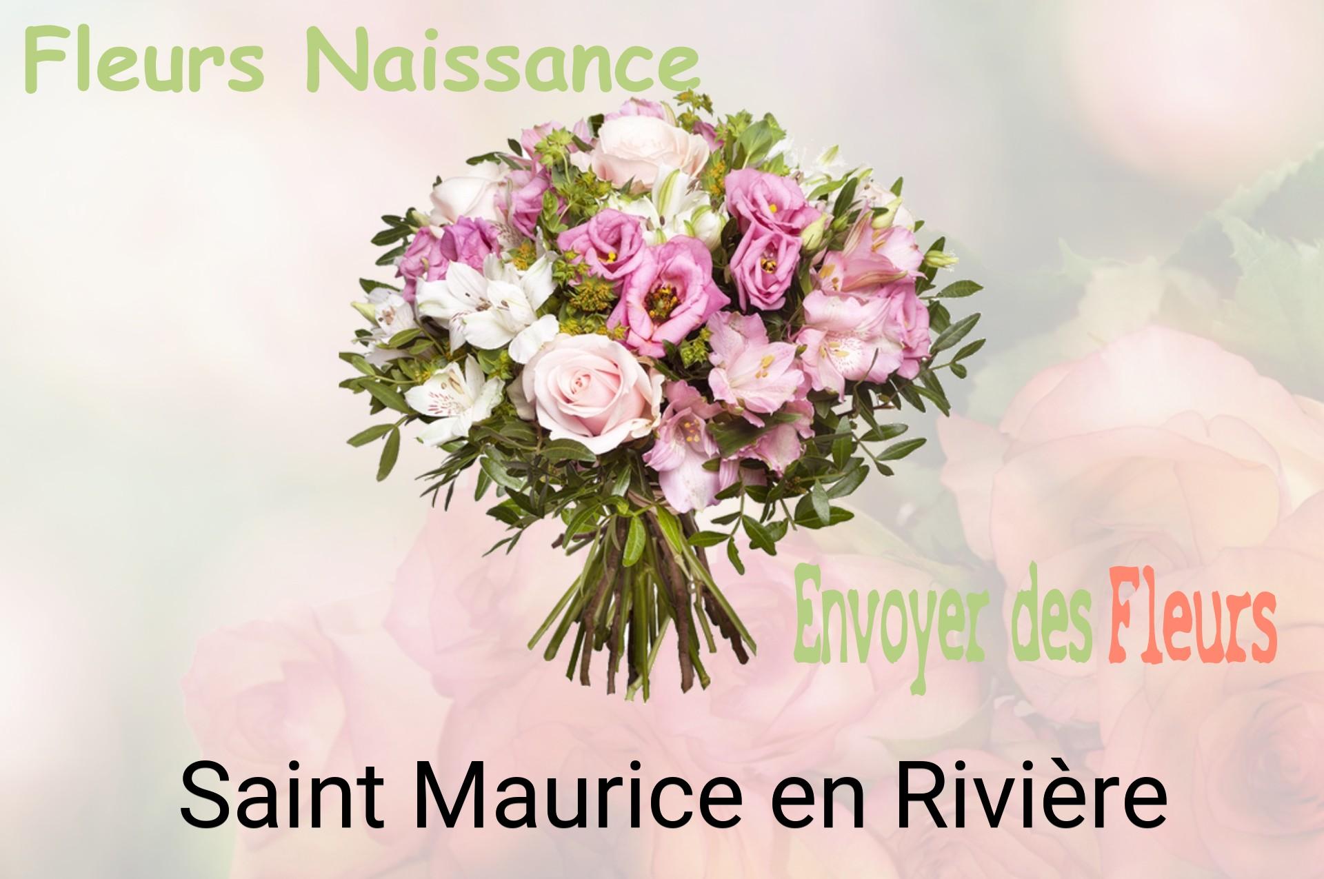 Bouquet de fleurs de naissance livré à Saint-Maurice-en-Rivière